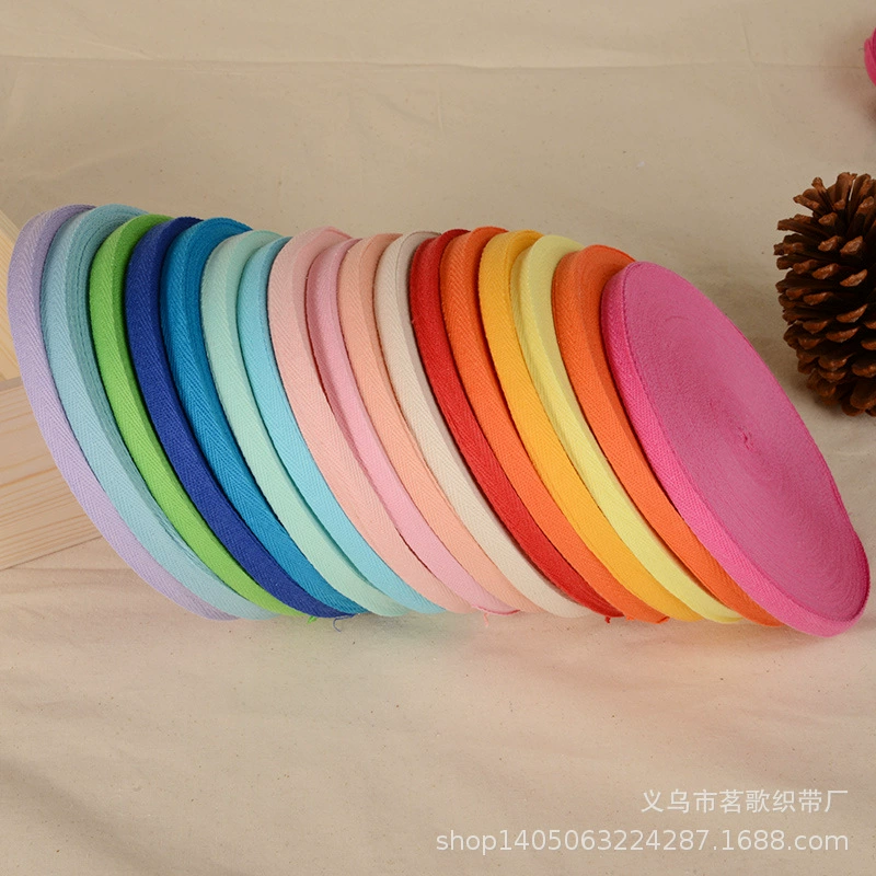 Фабрика продаж цвет хлопок Елочка пояса обертывание с хлопчатобумажной пряжи лямки ремень трубопроводной ткани DIY аксессуары