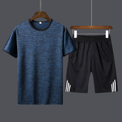 Customizable Borneol Casual pants Sports suit shorts man Korean Edition Short sleeved t-shirt Two piece set Trend men's wear