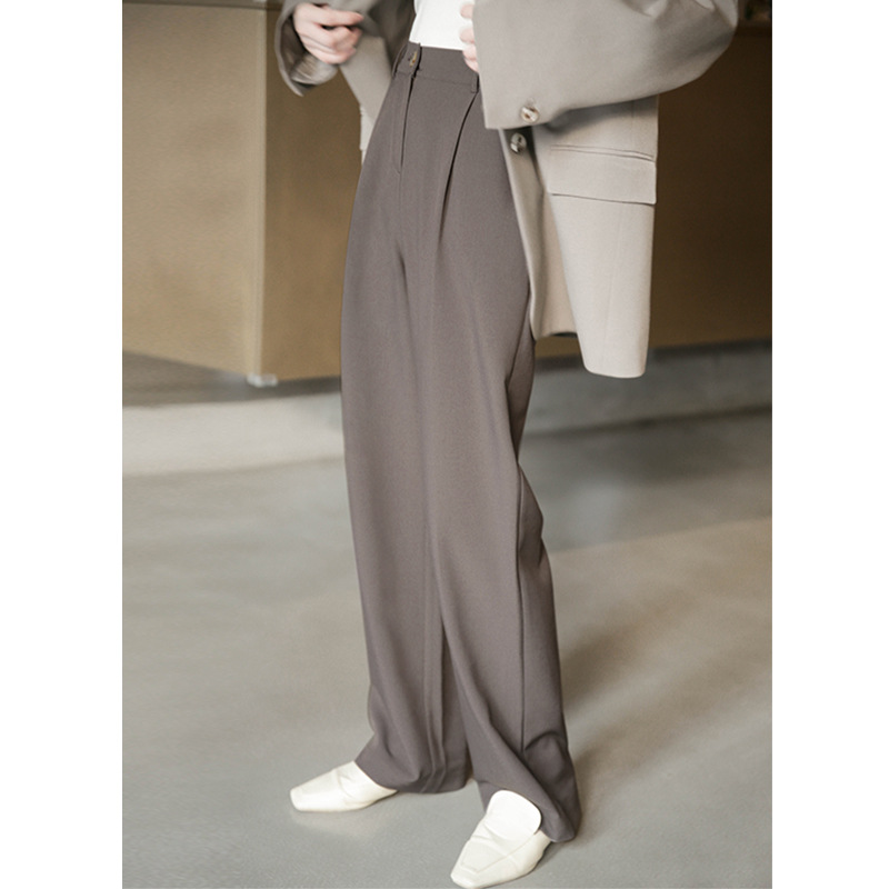 Acme Ground the republic of korea Casual pants Solid Easy Thin section Harbor Wind Retro Versatile Suit pants wholesale