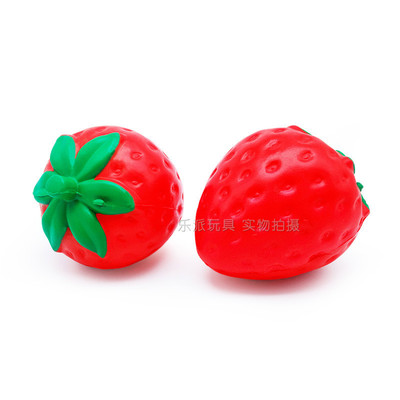 New products PU Squishy Simulation of fruit strawberry Selling Slow rebound decompression Toys Manufactor goods in stock Direct selling