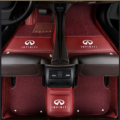 Full Encirclement Double-layer Silk Ring Car Mat Special Car Brand Logo Right-Hand Drive Custom Foreign Trade Wholesale