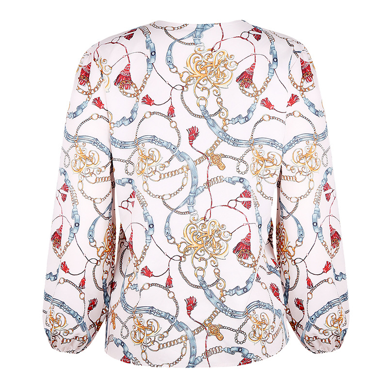 Fall/single-Breasted Printed Shirt NSKX18934