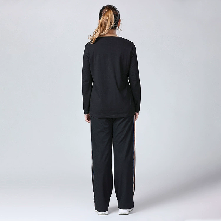 Autumn base body-friendly long-sleeve, plus size, V-neckline