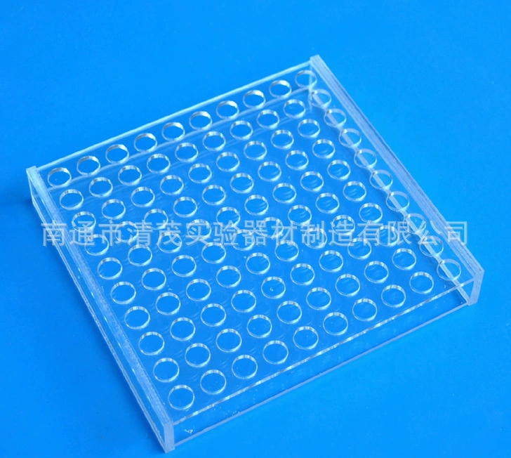 100 отверстие 2 мл 1,5 мл образец бутылки стойки оргстекла образец бутылки шкаф Qingmao лабораторные расходные материалы