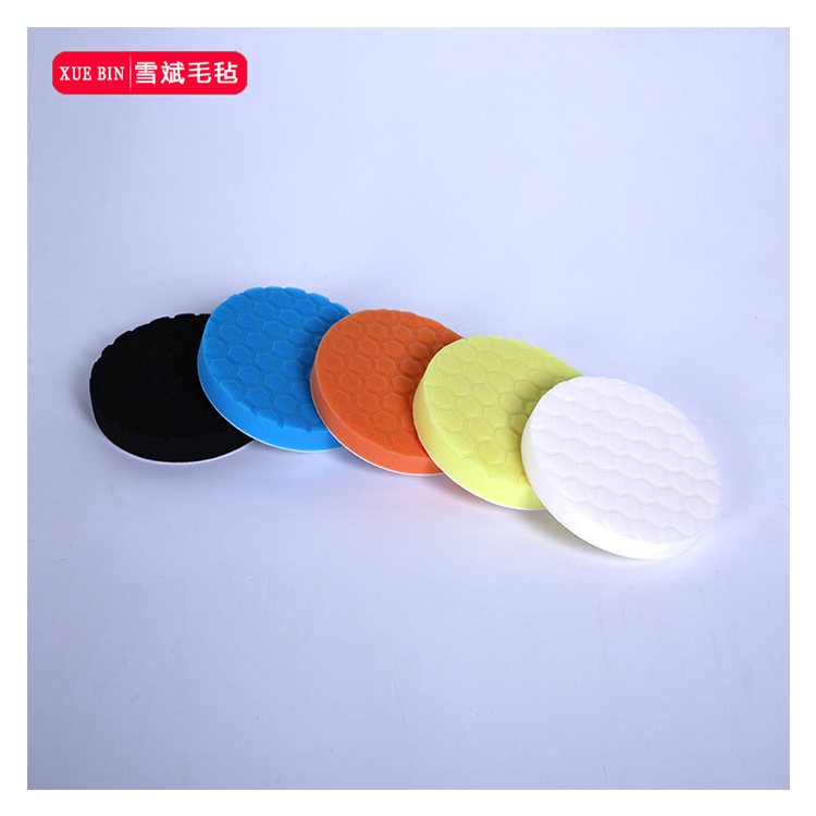 汽车美容抛光打蜡封釉套装海绵轮波浪抛光轮多色可选型号齐全