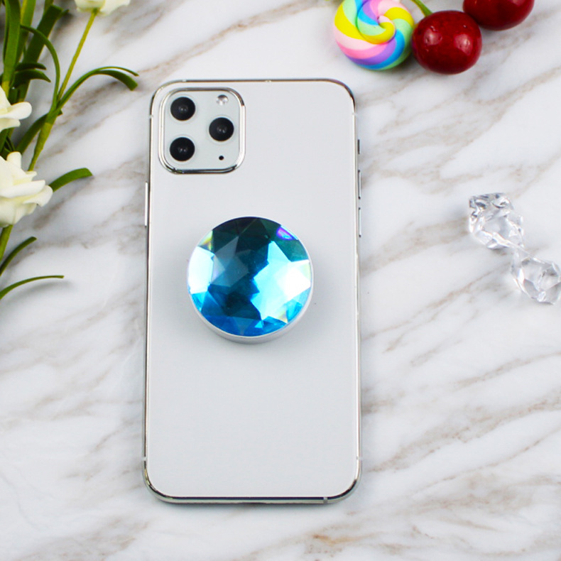 Tiktok mismo estilo diamante grande soporte de anillo plegable superficie de diamante creativo perezoso soporte telescópico lote directo de fábrica