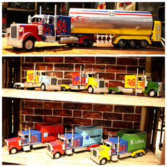 Retro Nostalgic Optimus Prime Truck Iron Model Bank Tissue Box Container Home Decor Craft