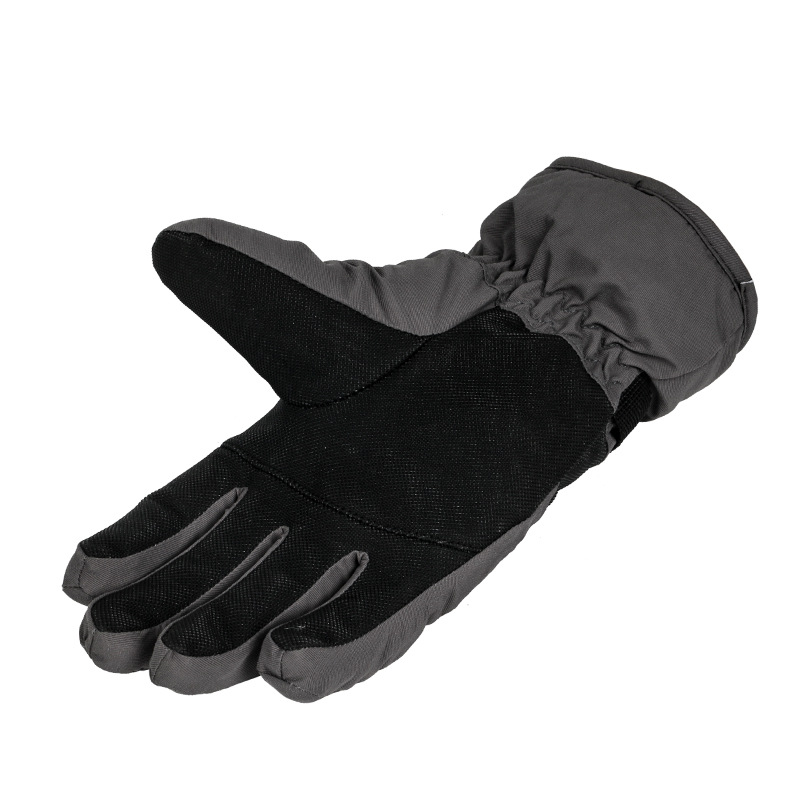 厂家现货日韩跨境青少年户外骑行滑雪手套防水防滑耐磨手背拉链