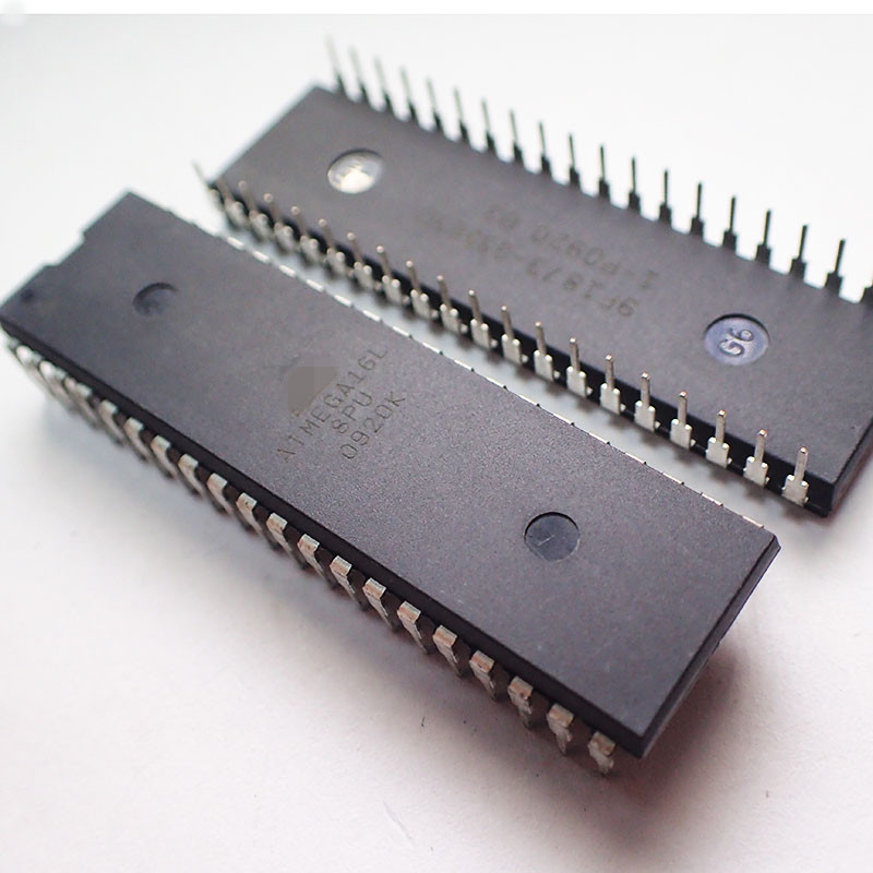 集成单片机ATMEGA16L-8PU  MCU 8BIT 16KB FLASH 40DIP正品集成