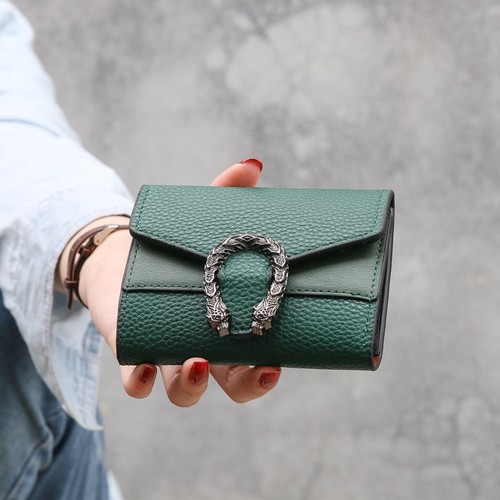 2019 New Pure Small Wallet Women's Short Korean Version Retro Versatile Folding Coin Wallet Wallet Cross-Border Foreign Trade Wholesale
