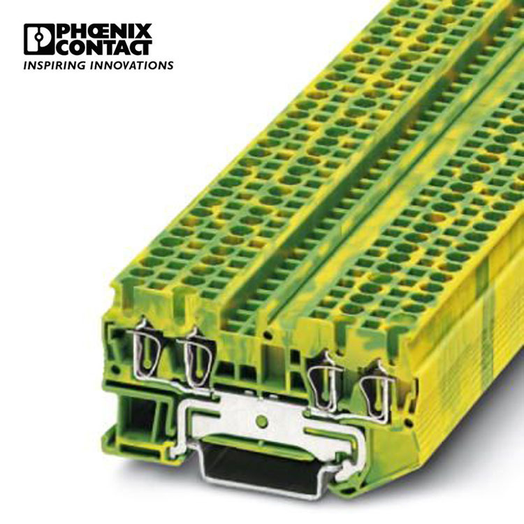 菲尼克斯 接线端子弹簧连接接地端子 ST2,5-QUATTRO-PE-3031322