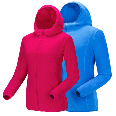 游沐抓绒衣加厚保暖男女连帽卫衣开衫摇粒绒外套UM407|ms