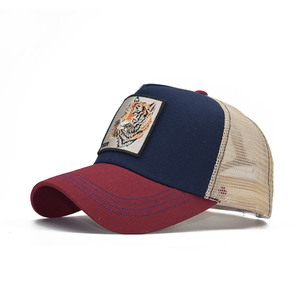 Vyšívaná zvířecí bavlněná síťovaná čepice Dámská baseballová čepice Pánská outdoorová sportovní čepice Kachní čepice_voghion.com