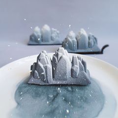 6連冰山模具慕斯模蛋糕硅膠模冰激凌模烘焙用具皂模法式甜品模