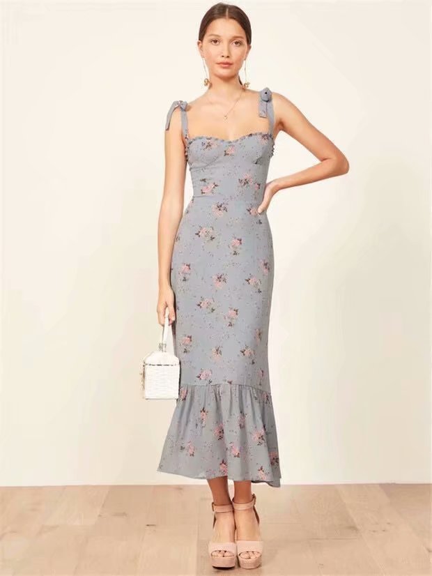 Polyester Vintageskirt(Picture color-S) NHDS0743-Picture-color-S