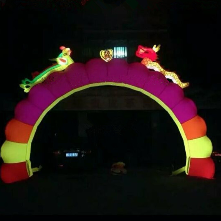 厂家批发现货新款夜拱门开业庆典婚庆展览模型充气门厅