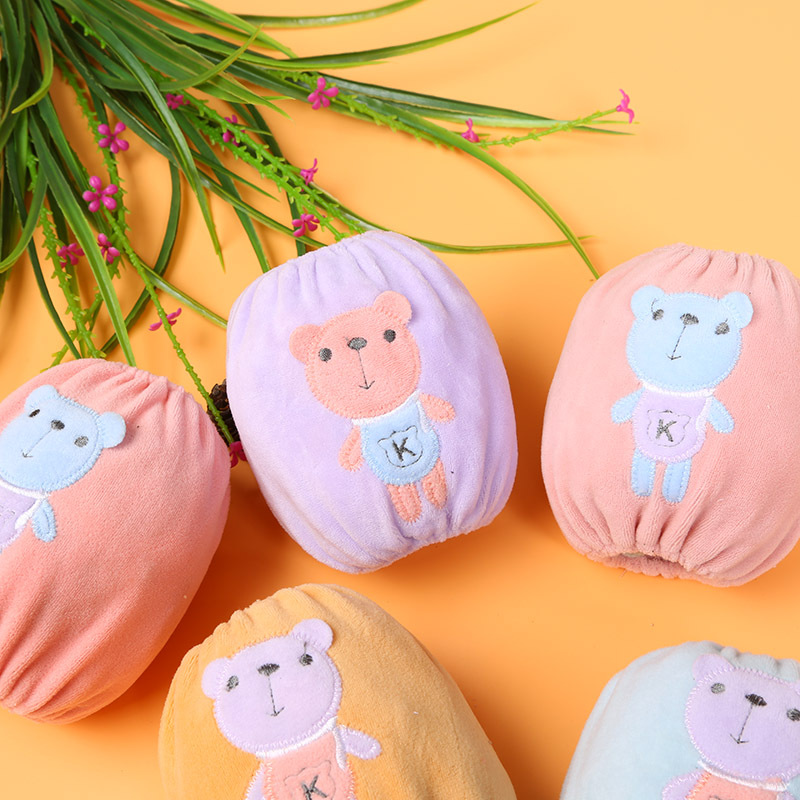 兒童卡通冬季袖套 可愛卡通印花中大童學生短款絨布套袖 廠家批發