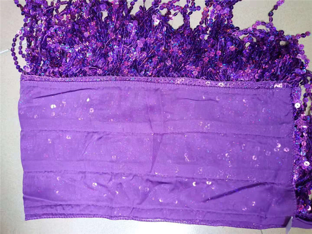 Sequin Tassel Show Skirt  NSXYA45739