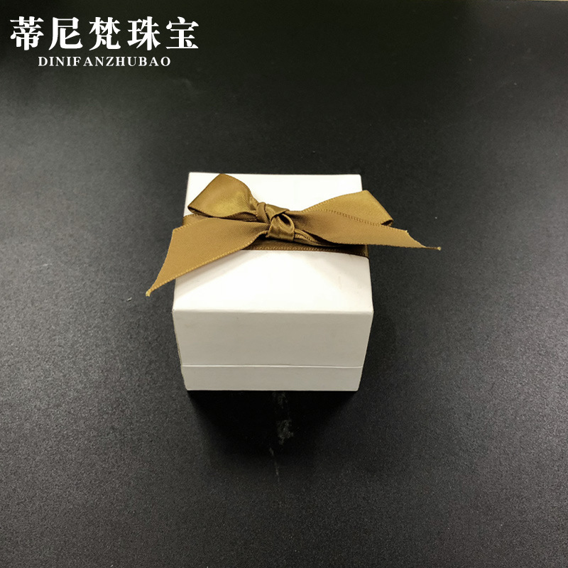 Bow Anillo blanco caja de DNF-HZ-0017 anillo de embalaje caja de joyería anillo de regalo caja de embalaje