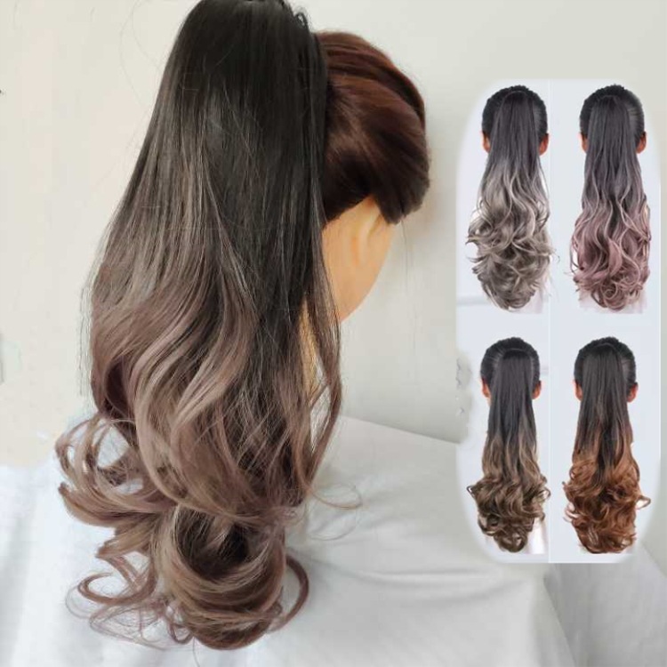 Curly ponytail