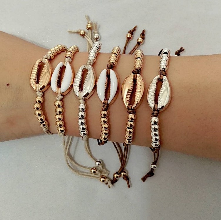 1 Piece Vacation Shell Alloy Rope Women's Bracelets display picture 1