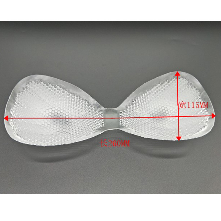 厂家直供内衣胸贴硅胶一片式加厚透气文胸非海棉透气白色透明