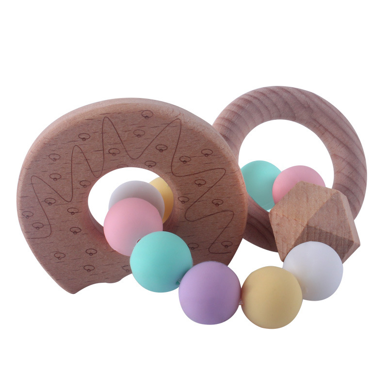 Bebé de haya juguete mordedor bebé silicona mordedura pegamento bebé molar dibujos animados mordedor suministros maternos e infantiles