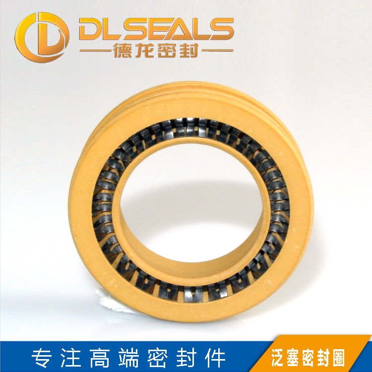 厂家供应耐高温PTFE四氟泛塞封 耐腐蚀PEEK聚酰亚胺双面泛塞封圈