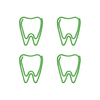 厂家定制创意回形针卡通身体器官牙齿造型回形针办公资料夹曲别针|ru