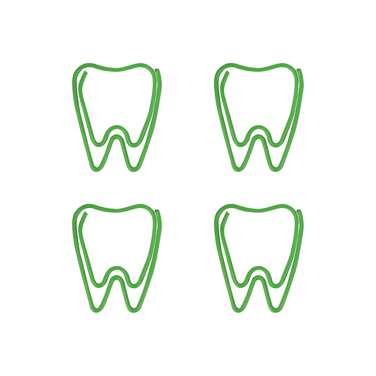 厂家定制创意回形针卡通身体器官牙齿造型回形针办公资料夹曲别针|ru