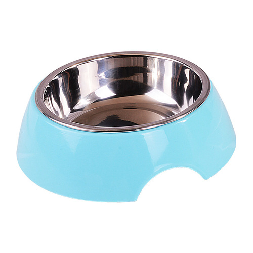 Factory direct sales cat food bowl stainless steel pet bowl cat supplies dog food bowl stainless steel cat bowl dog bowl