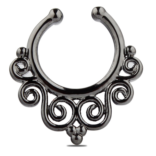 Cross-border e-commerce Wish Amazon recommends copper stainless steel U-shaped fake nose ring, nose pin, nose clip, nose piercing jewelry