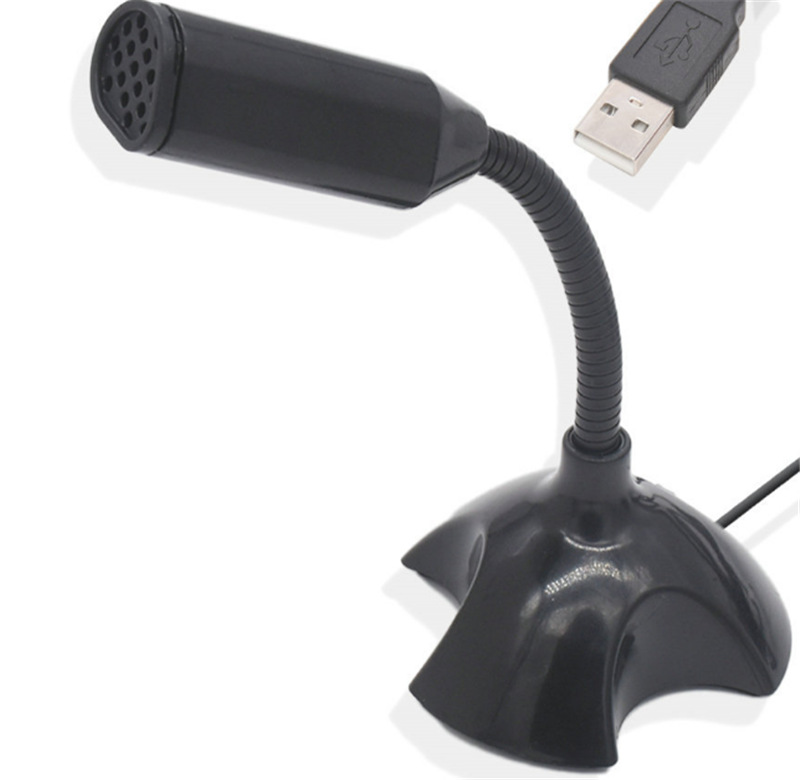 (2개) 국경 USB 컴퓨터 마이크 QQYY 음성 채팅 마이크 노트북 K 노래 녹음 마이크 제조 업체