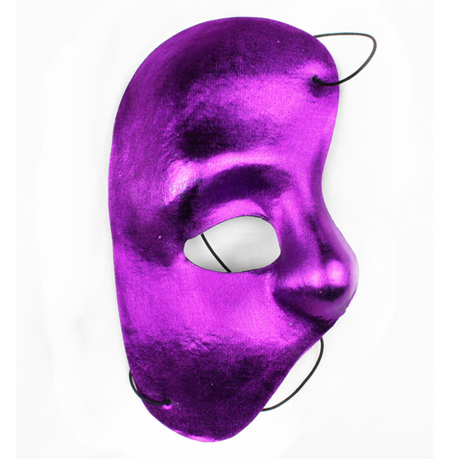 Misterioso drama Phantom media cara de los hombres y las mujeres máscara de la mascarada del partido del traje máscara de rendimiento de Jazz reunión Anual Accesorios