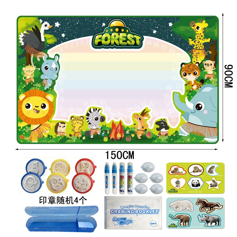 Большая канва для воды, игрушечная живопись, 7 цветов, граффити