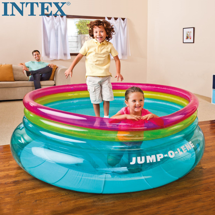 原装正品INTEX儿童跳跳乐蹦蹦床充气海洋球池玩具48267