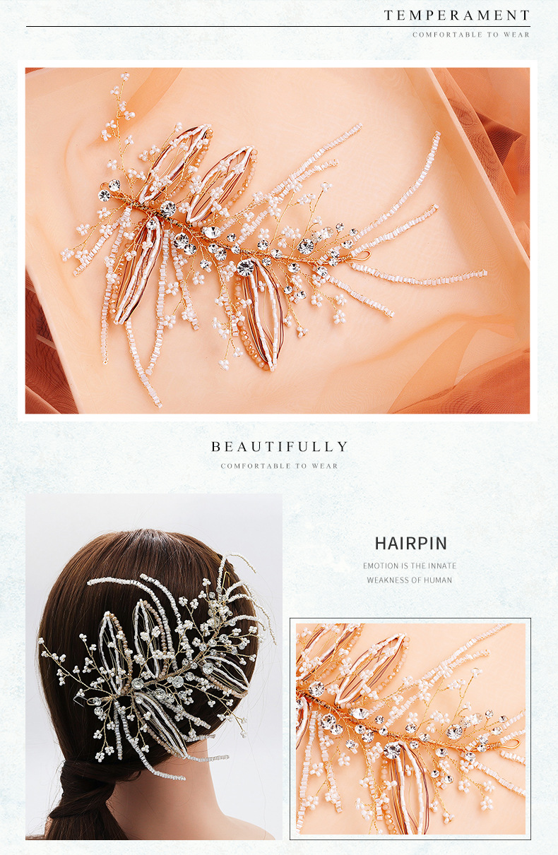 Bria Jewelry Eaby New Fairy Hair Ornament Diadema De Perlas Hecha A Mano display picture 3