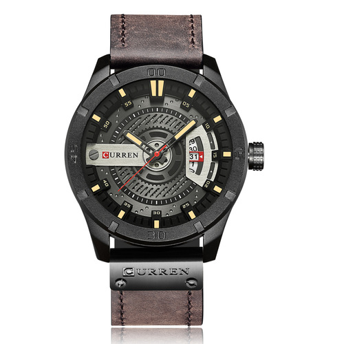 curren/Karen 8301 belt men's watch men's watch calendar watch business belt men's watch