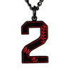 Trend fashionable street baseball necklace stainless steel for boys, accessory, pendant, European style