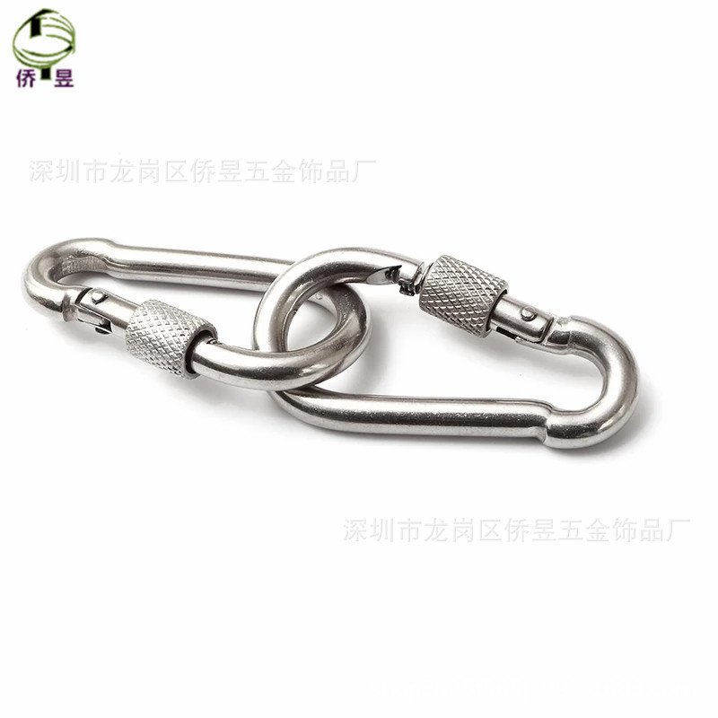 超硬合金登山扣 D型快挂 铝合金D型挂扣 带锁挂扣 户外用品批发-阿里巴巴