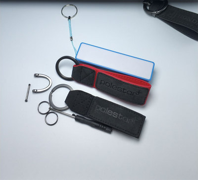 翻毛真皮潮牌汽車鑰匙扣馬蹄扣北極星沃爾沃男鑰匙環創意個性新品