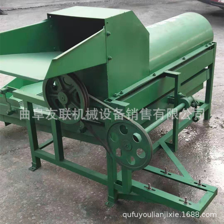 信阳市小型家用瓜子脱粒机 四轮带向日葵脱粒机 油葵脱粒打籽机03