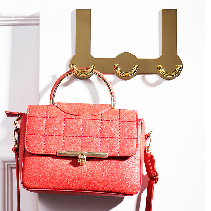 Hook Behind The Door Bedroom Punch-free Creative Stainless Steel Clothes Hook Clothes Hanging Rack Wall-mounted Storage Rack Gold