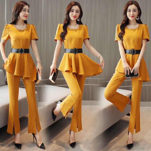 Women’s Suit New Summer Suit Two-piece Set of Westernized Fashion