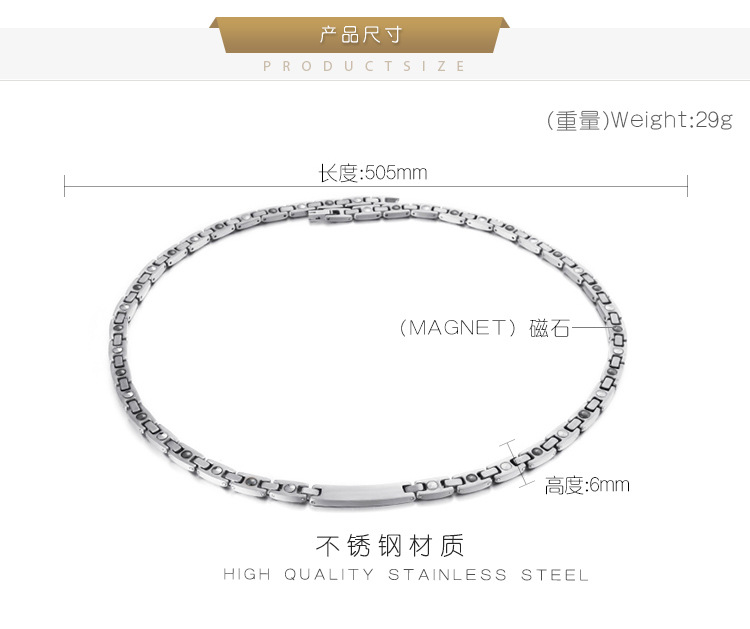29g Weight Necklace Classification Wedding, Travel Occasion 304 Stainless Steel Material Geometric Pattern Unisex Gender Silver Color Wholesale Jewelry Geometric 304 Stainless Steel Necklace 3