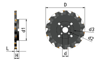 槽铣刀 MGD160A-A40-12-14-CP09