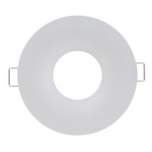 天花灯外壳 LED面板灯套件  GU5.3 MR16 GU10灯杯支架圆形白色