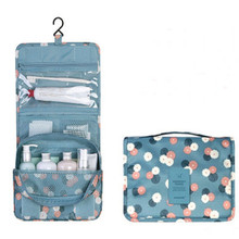 韩版花色可折叠旅行袋多功能悬挂式收纳包洗漱包化妆包厂家批发