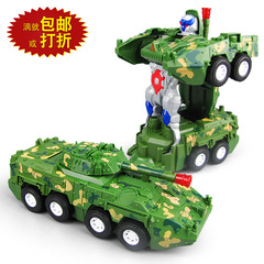 Electric Omni-directional Transforming Armored Car Transforming Car Stage Lighting Music Automatic Transforming Robot Electric Toy