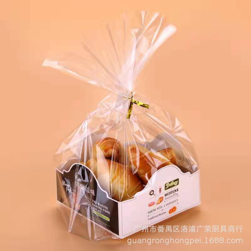 批发劳伦斯08餐包牛角包奶酪包西点纸盒套装覆烘焙包装